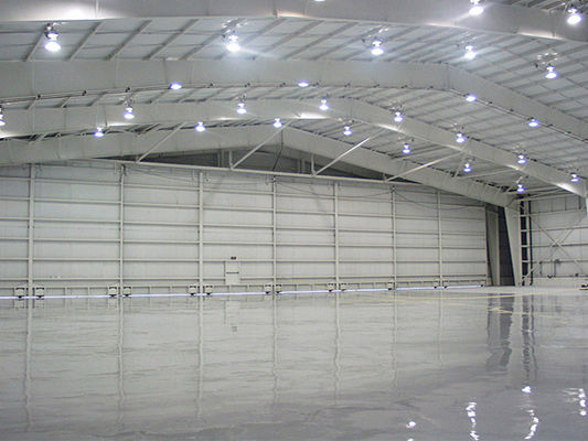 Struktur baja ringan prefabrikasi Hangar Pesawat Konstruksi Hangar Pesawat