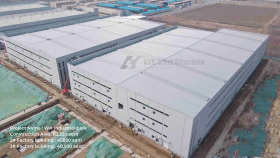 Custom Prefab Steel Structure Workshop Commercial Steel Warehouse CE Disetujui