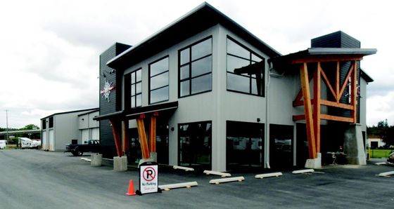 Modern Prefab Bangunan Baja Tinggi Konstruksi Bangunan Struktur Kerangka Baja