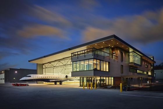 Bangunan Hangar Pesawat Baja Industri Bangunan Hangar Pesawat Konstruksi ISO9001:2008
