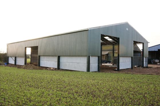 Struktur baja prefabrikasi industri Gedung gudang Konstruksi gudang pertanian Bangunan
