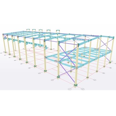 Pre Engineering Steel Structure Workshop Q355b Q235b Bangunan Baja Prefabrikasi