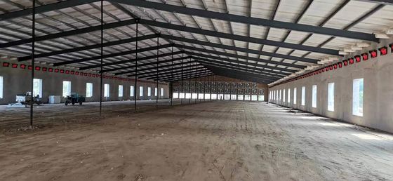 Struktur Baja Prefabrikasi Rumah Unggas Q235B Q355B Rumah Ayam Kerangka Baja
