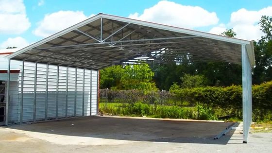 Bangunan Struktur Baja Prfabrikasi Industri Gudang Portable Metal Portable Garage
