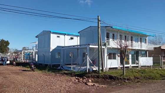 Kontainer Baja Modular Prefab Customized Rumah Baja Bangunan struktural