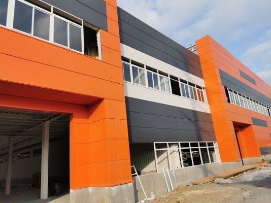 Lokakarya Struktur Baja Berat Prefab Dengan Bangunan Lokakarya Logam Layout Fleksibel