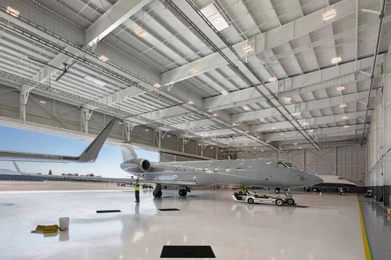 Portal Frame Pesawat Hangar Bangunan Baja Struktur Baja Ringan Bangunan Konstruksi
