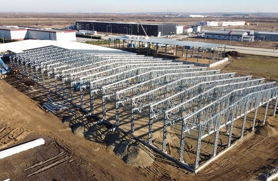Struktur Baja Modular Gedung Gudang Industri Bangunan Pabrik Prefabrikasi