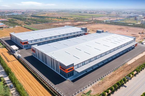 Industri Gudang bengkel Struktur baja prefabrikasi untuk bangunan pabrik