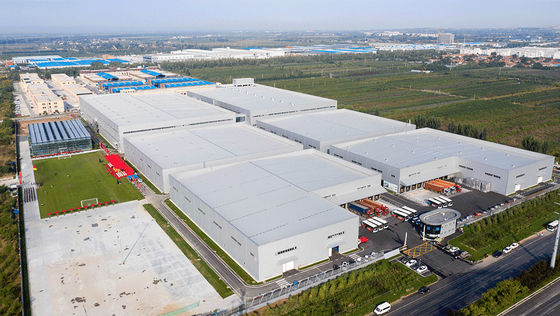 Konstruksi Spans Besar Prefabrikasi Prefab Warehouse Workshop Struktur Baja Konstruksi Logam