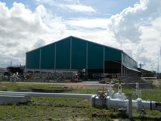 Pemecahan Cepat Panjang Besar Struktur Baja Ringan Prefabrikasi Konstruksi Industri Galvanis