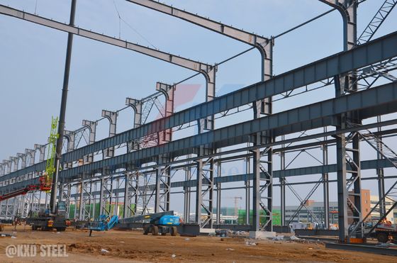 Jembatan Struktur Baja Prefabrikasi Shed Fabrikasi Kerangka Logam Perusahaan Struktur Logam Logam Gedung Gudang