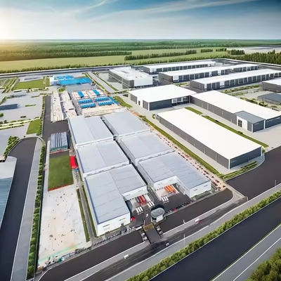 Desain Modern Struktur Baja Industri Bangunan Gudang Prefab Efisiensi Optimal