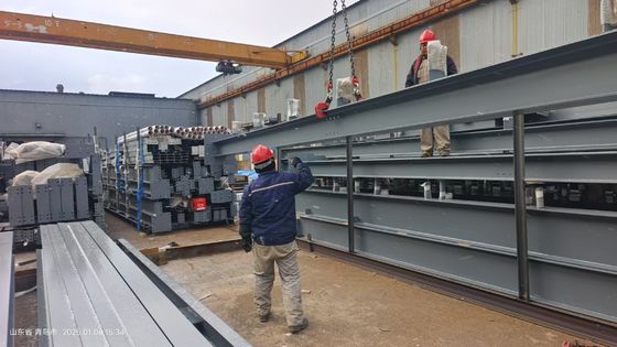 Metal Struktur baja gudang memasang panduan online dukungan di tempat memasang bangunan struktur baja