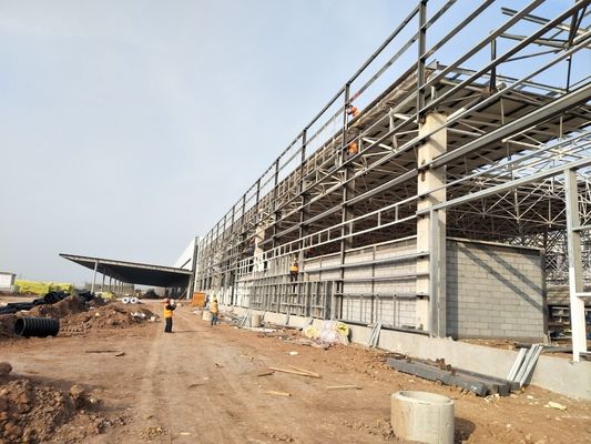 Industri Pre-Teknik Komersial Struktur Baja Industri Gudang Gudang