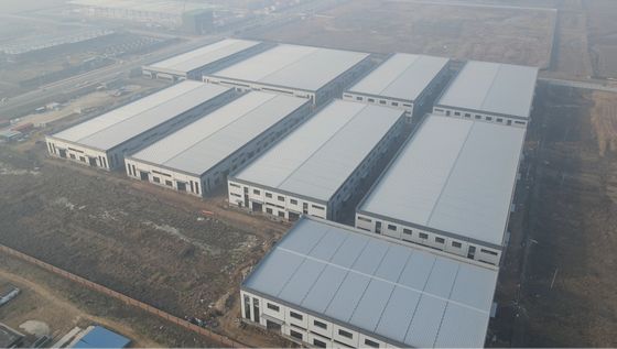 Kerangka struktur baja prefabrikasi portabel gedung industri dan komersial bengkel gudang