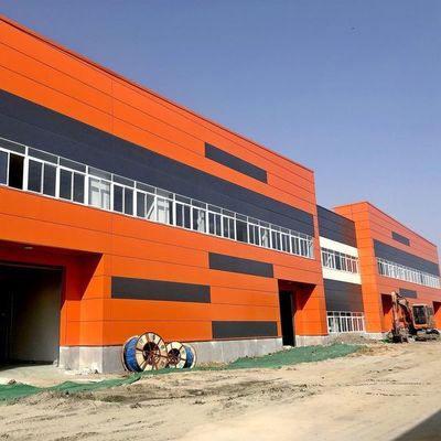 Industri Metal Besar Prefab Struktur Baja Disesuaikan Konstruksi