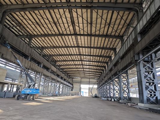 Commercial designed heavy load support iron structural prefab warehouse plants on sale