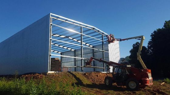 Steel Frame Industrial Workshop 50-Year Life Time Eco-Friendly Long Lifespan Suitable For Commercial Agricultural Needs