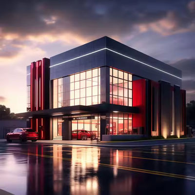 Modern Large Supermarket Shopping Mall Prefabricated Steel Structures Building