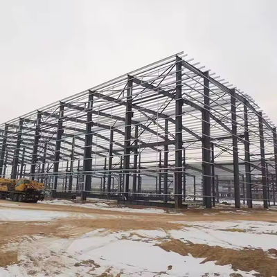Kerangka Struktur Baja Ringan yang Dapat Dikustomisasi Secara Lengkap Pabrik Gudang Canopy Besar Prefabrikasi Untuk Lipat Berat