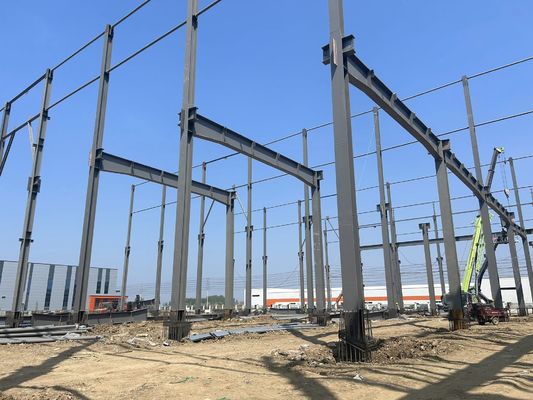 Bangunan pabrik baja tahan api Struktur logam kelas industri