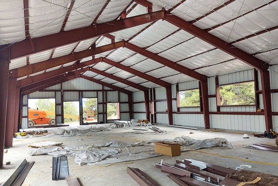 40x60 Barndominium Prefab Steel Warehouse Struktur Bangunan Logam