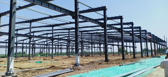 Disesuaikan Hot-roll H kekuatan tinggi Bolted SGS, BV Steel Struktur Workshop