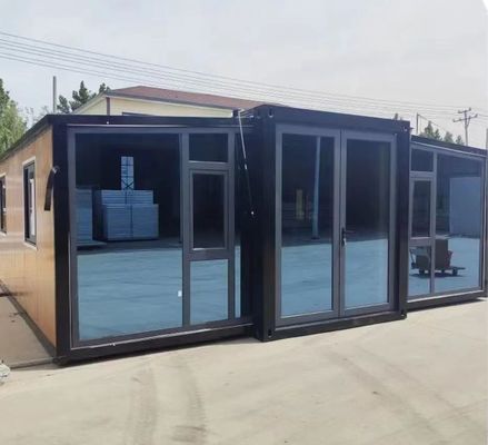 Rumah Kontainer Penyimpanan Prefab Kantor Mewah Flat Pack 2 Lantai 2 Kamar Tidur Bergerak