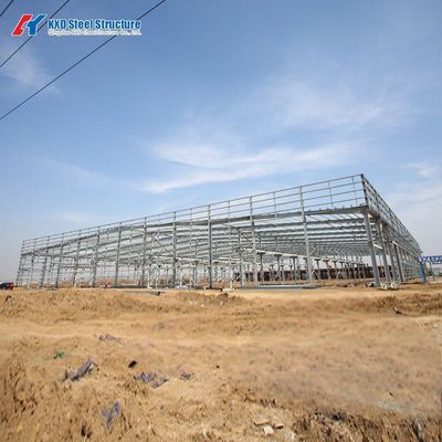 Q355B Struktur baja Hangar gudang industri dengan baut kekuatan tinggi