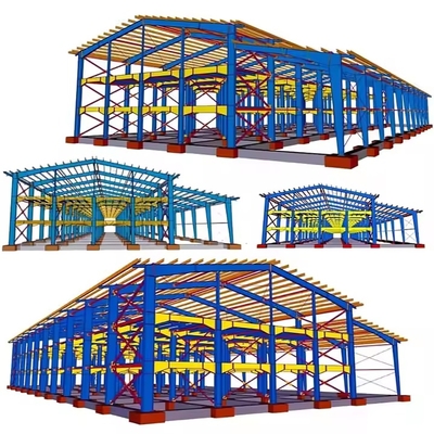 Bangunan Logam Bangunan Baja Prefabrikasi Struktur Baja Lokakarya Gedung Gudang