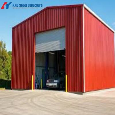 Struktur Logam Bangunan Prefab Struktur Baja Bangunan Tinggi dengan Desain Model 3D