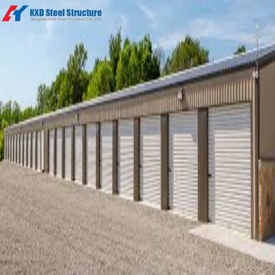 Modular Easy Assembly Struktur Baja Hangar Pesawat Modern Ekonomi Prefabrikasi Hangar Industri Gudang Ringan Kecil