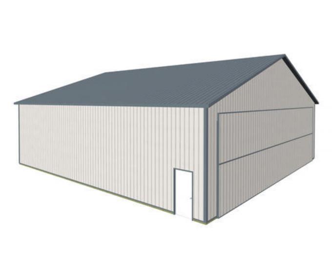 60'W x 60'L x 16'H Airplane Hangar Post Frame Building Material List at  Menards®